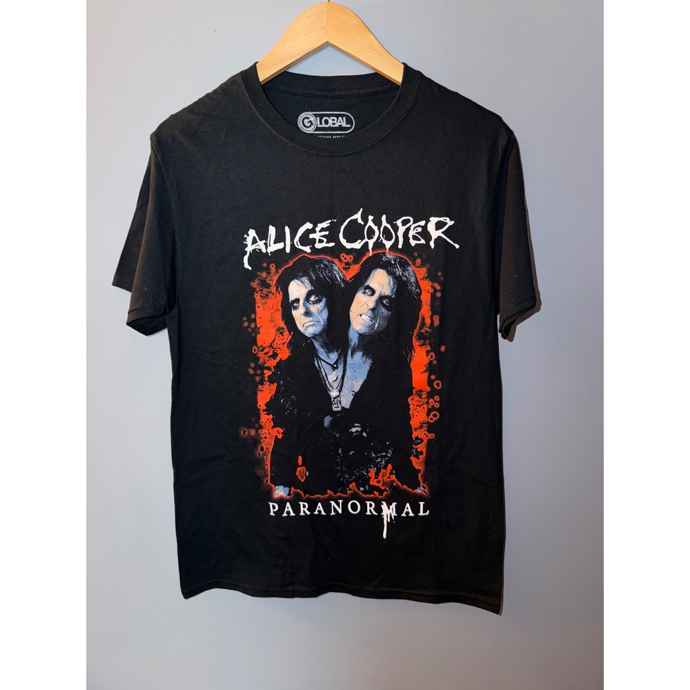 Alice Cooper Paranormal Graphic T-Shirt Black Rock Band Merch Small 2022